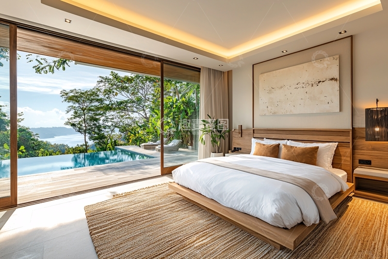 高清大图下载【趣麦麦图】现代简约别墅卧室