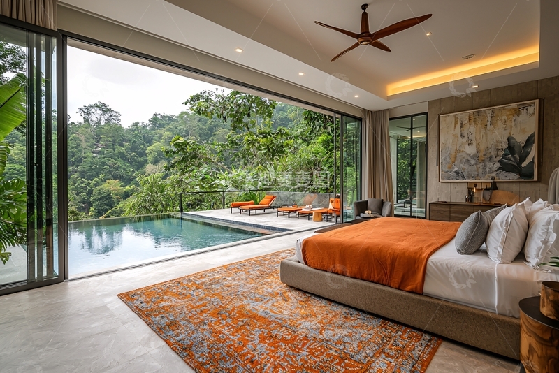 高清大图下载【趣麦麦图】现代简约别墅卧室