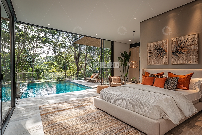 高清大图下载【趣麦麦图】现代简约卧室设计145