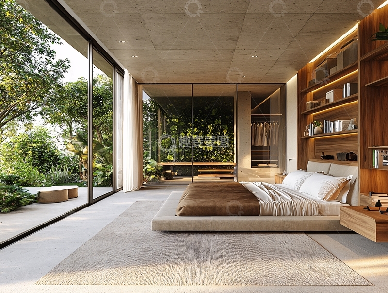 高清大图下载【趣麦麦图】现代极简卧室设计
