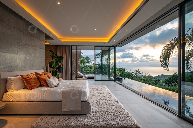 高清大图下载【趣麦麦图】现代极简风格卧室