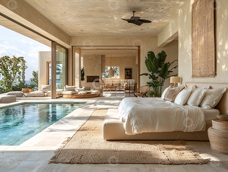 高清大图下载【趣麦麦图】现代简约别墅卧室