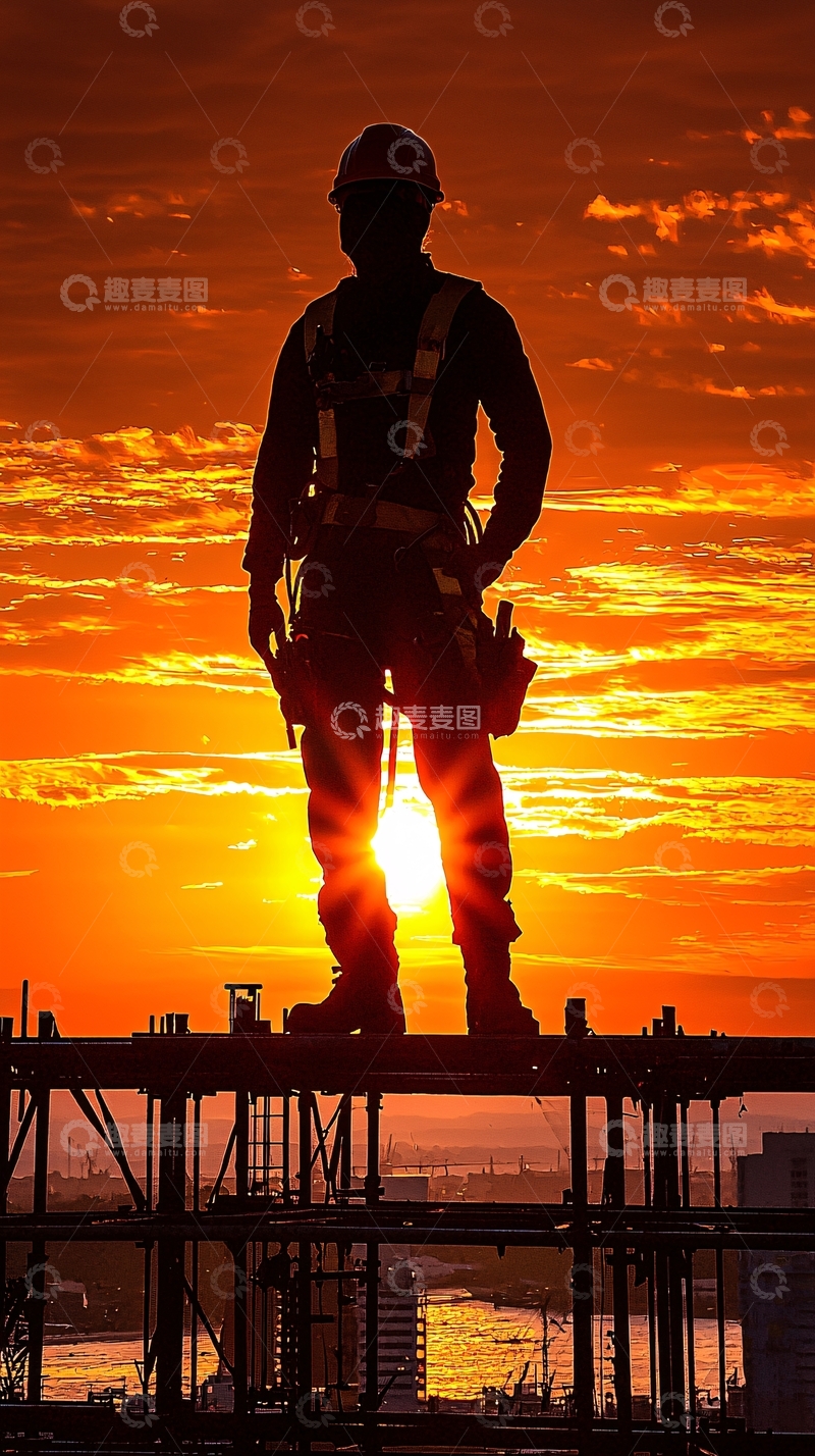 高清大图下载【趣麦麦图】日落剪影