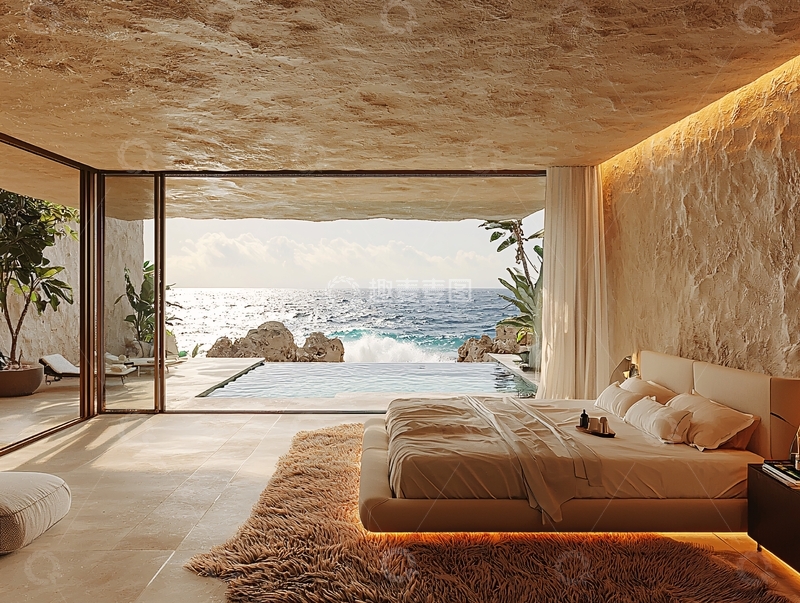 高清大图下载【趣麦麦图】海景卧室设计