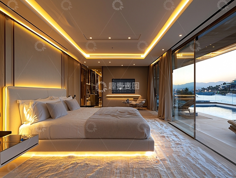 高清大图下载【趣麦麦图】现代轻奢卧室设计