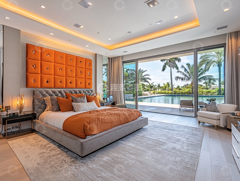 高清大图下载【趣麦麦图】现代简约风格卧室