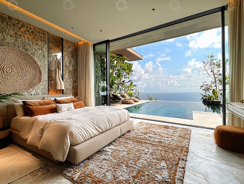 高清大图下载【趣麦麦图】海景别墅卧室设计