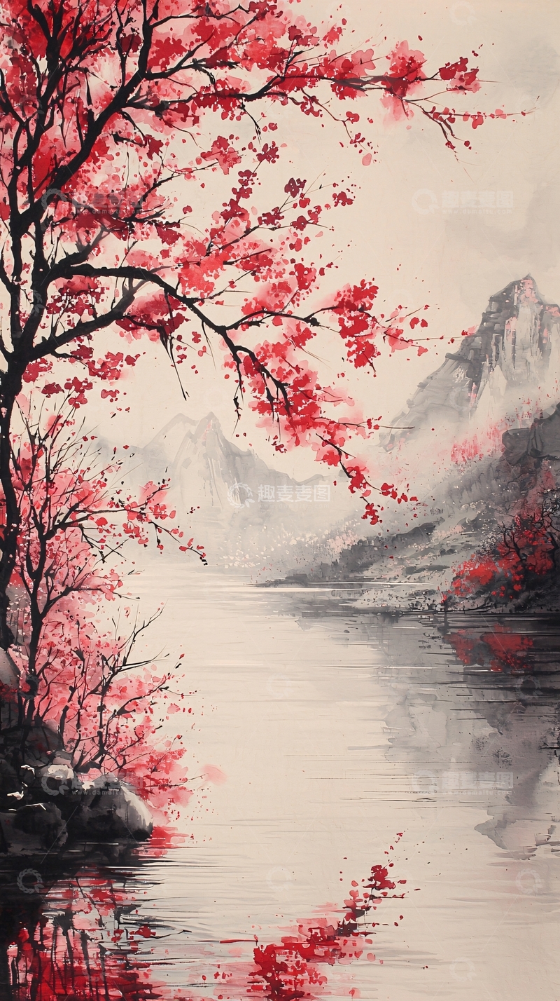 高清大图下载【趣麦麦图】水墨画