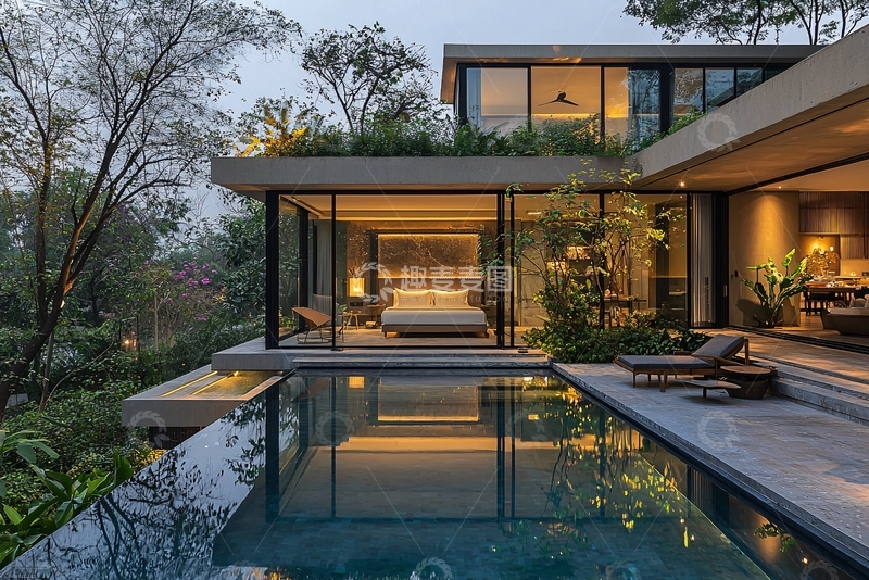 高清大图下载【趣麦麦图】现代简约别墅88