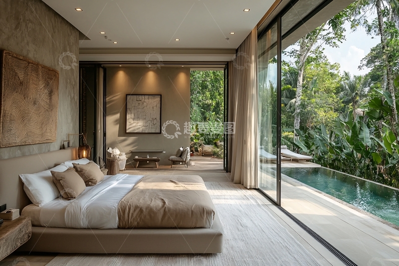 高清大图下载【趣麦麦图】现代极简卧室设计