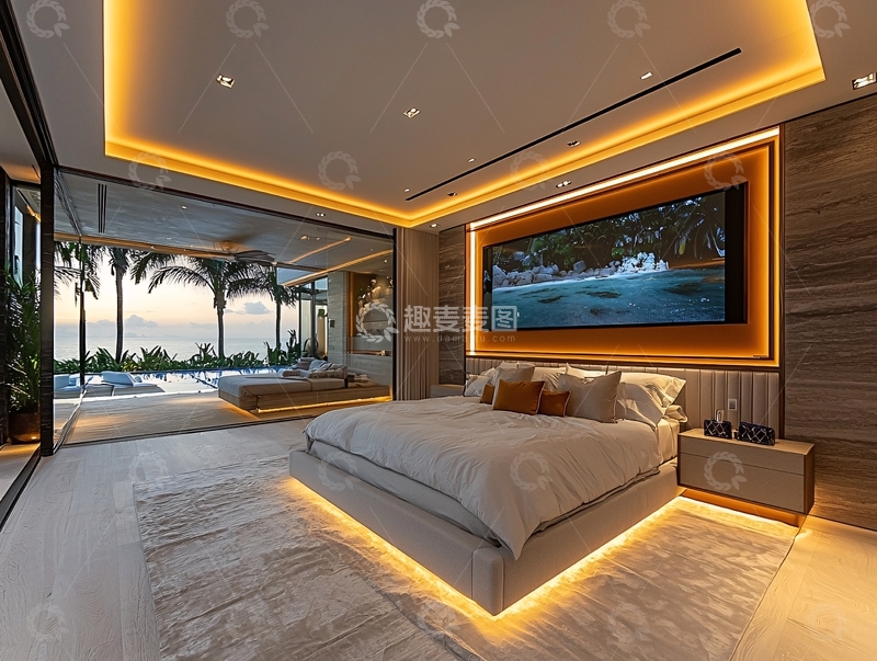 高清大图下载【趣麦麦图】现代轻奢卧室设计