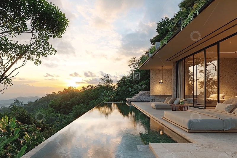 高清大图下载【趣麦麦图】-山顶别墅