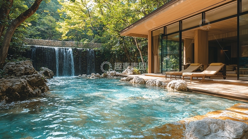 高清大图下载【趣麦麦图】私家温泉度假别墅