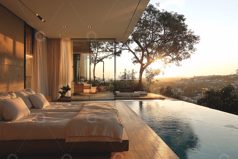 高清大图下载【趣麦麦图】现代极简卧室设计