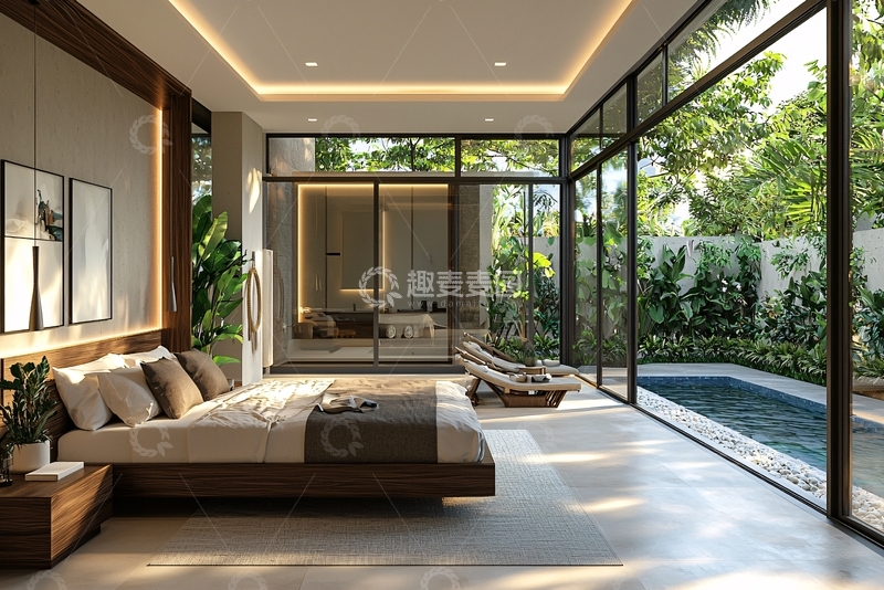 高清大图下载【趣麦麦图】现代简约卧室设计161