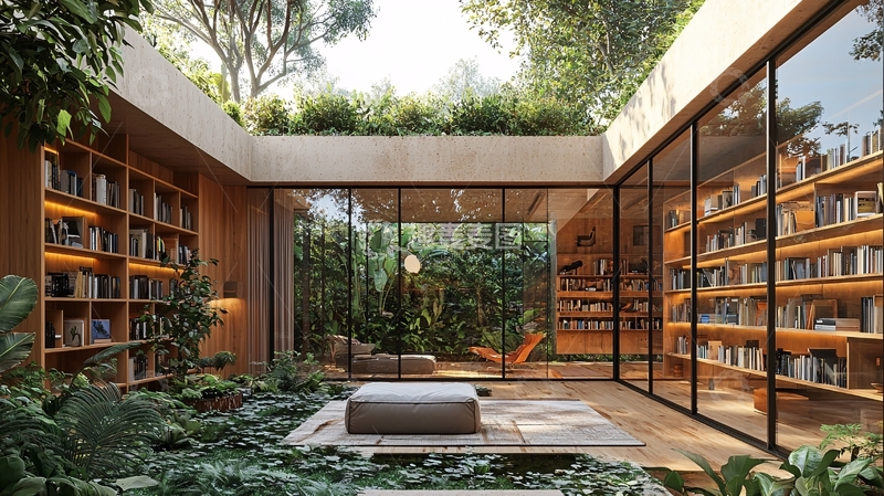 高清大图下载【趣麦麦图】室内庭院设计