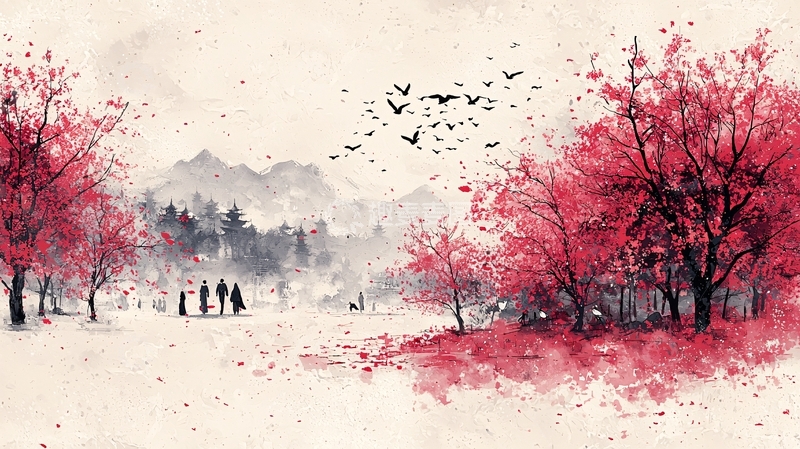 高清大图下载【趣麦麦图】水墨画