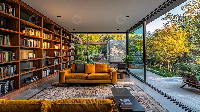 高清大图下载【趣麦麦图】现代简约书房设计