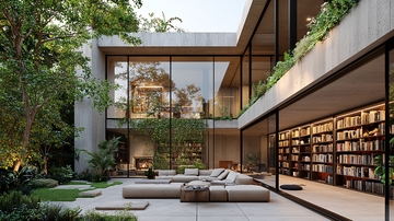 现代简约庭院别墅