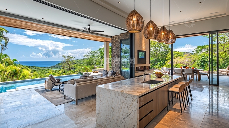 高清大图下载【趣麦麦图】现代风格海景别墅