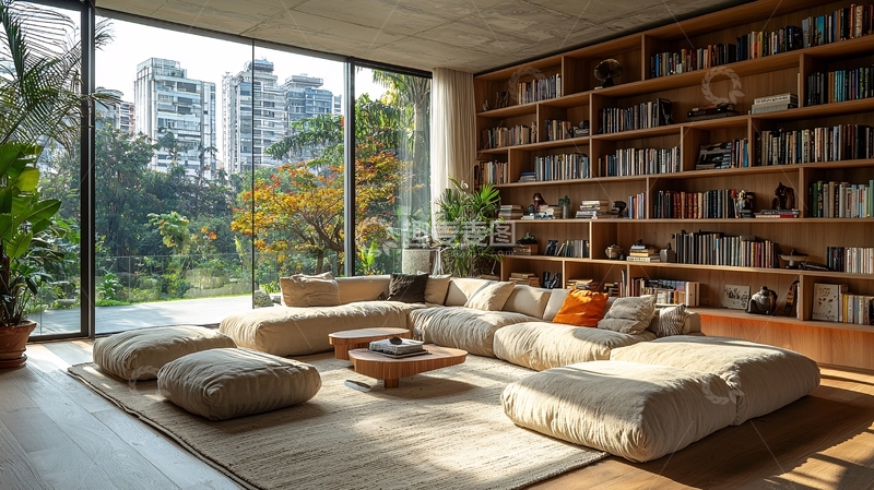 高清大图下载【趣麦麦图】现代简约客厅