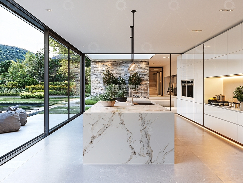 高清大图下载【趣麦麦图】现代极简风格厨房