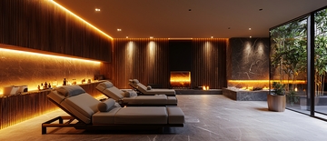 高端水疗室场景