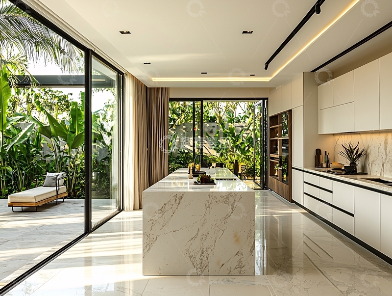 高清大图下载【趣麦麦图】现代极简风格厨房