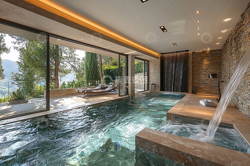 高清大图下载【趣麦麦图】室内泳池