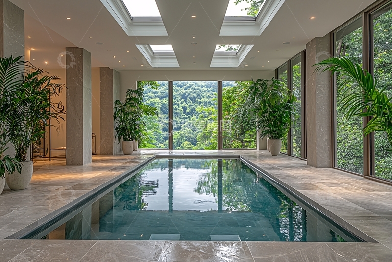 高清大图下载【趣麦麦图】室内泳池