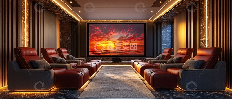 高清大图下载【趣麦麦图】高端家庭影院