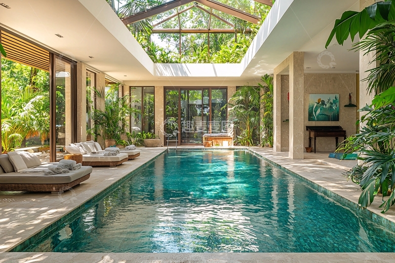 高清大图下载【趣麦麦图】室内泳池