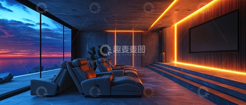 高清大图下载【趣麦麦图】高端家庭影院