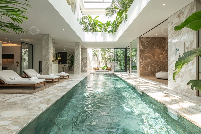 高清大图下载【趣麦麦图】室内泳池
