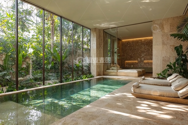 高清大图下载【趣麦麦图】室内泳池