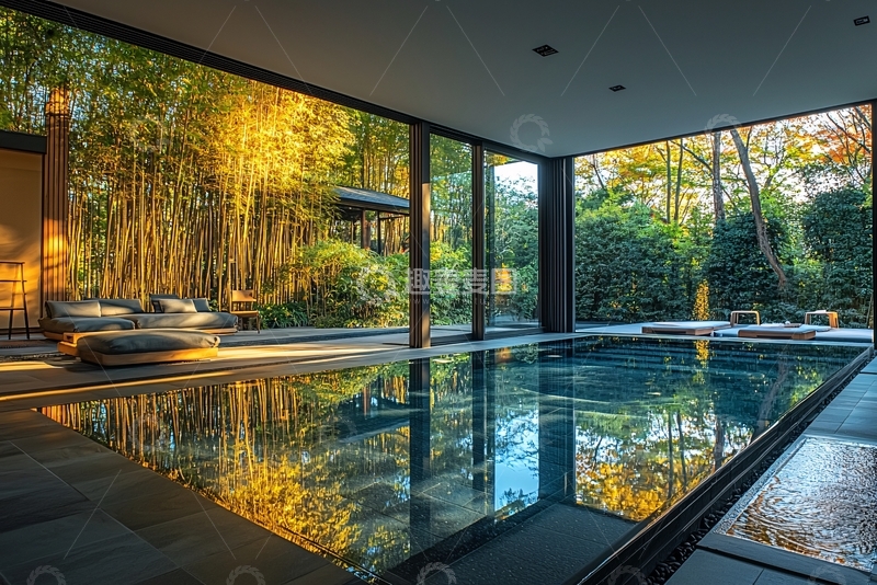 高清大图下载【趣麦麦图】室内泳池