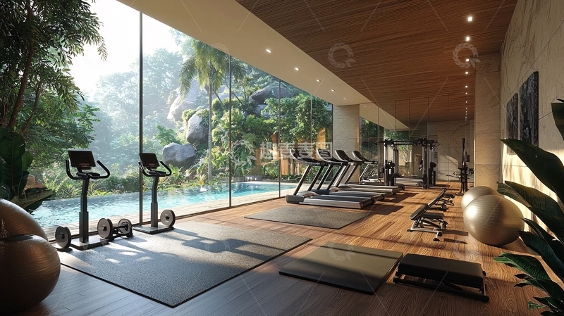 高清大图下载【趣麦麦图】高端健身房室内设计