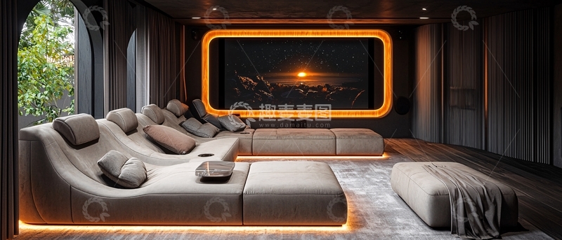 高清大图下载【趣麦麦图】高端家庭影院
