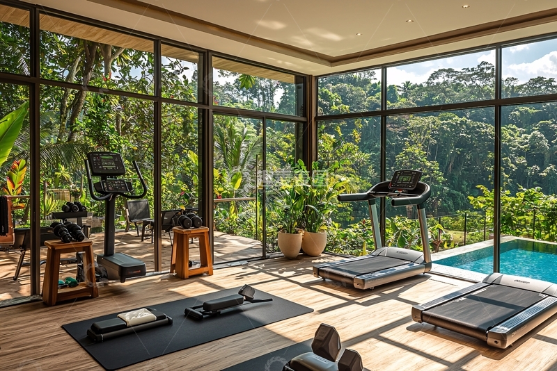 高清大图下载【趣麦麦图】豪华酒店健身房