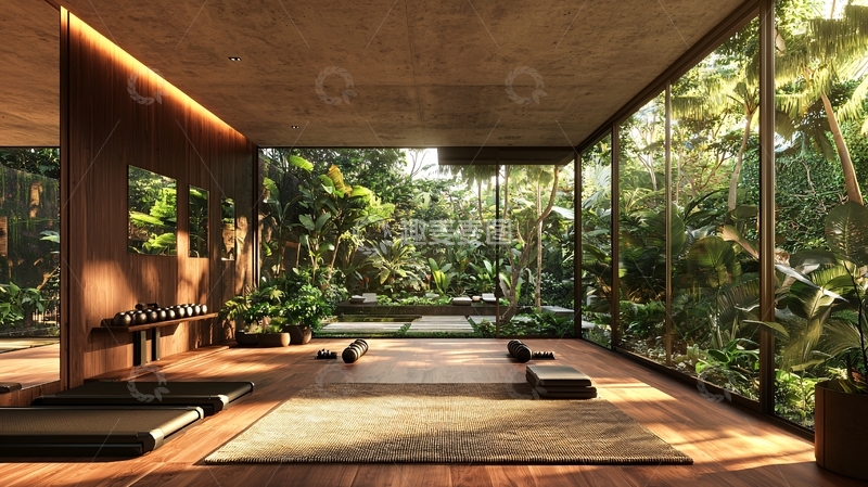 高清大图下载【趣麦麦图】现代室内健身房