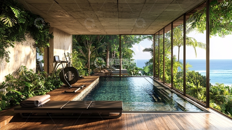 高清大图下载【趣麦麦图】室内泳池