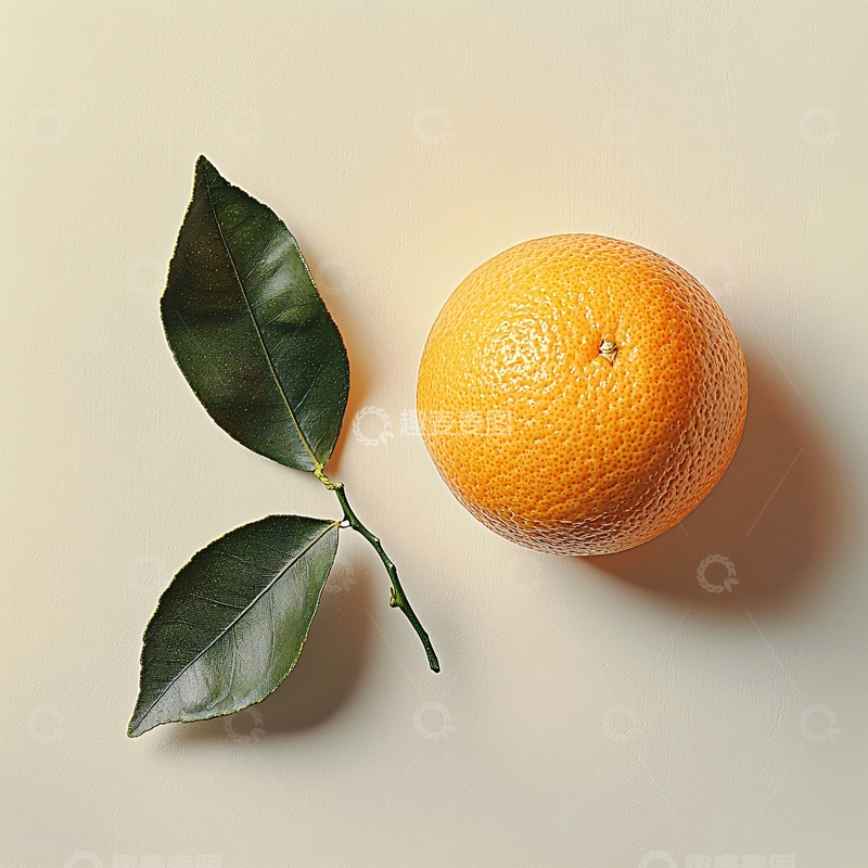 高清大图下载【趣麦麦图】橙子与绿叶