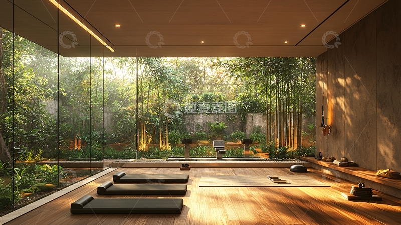 现代简约瑜伽室