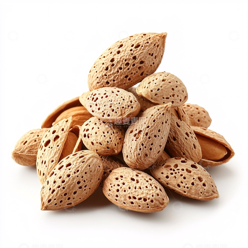 高清大图下载【趣麦麦图】一堆带壳的杏仁
