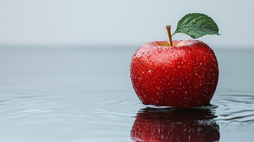 红苹果水滴涟漪
