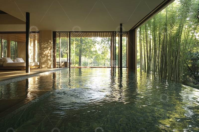 高清大图下载【趣麦麦图】室内泳池