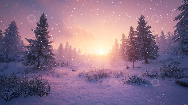 高清大图下载【趣麦麦图】雪景