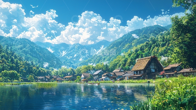 高清大图下载【趣麦麦图】阳光明媚的田园风光