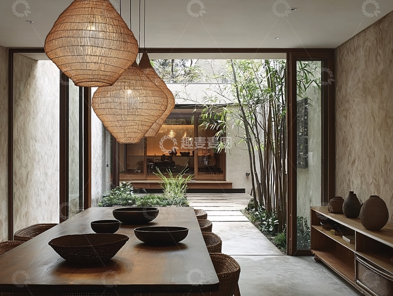 高清大图下载【趣麦麦图】日式简约餐厅设计