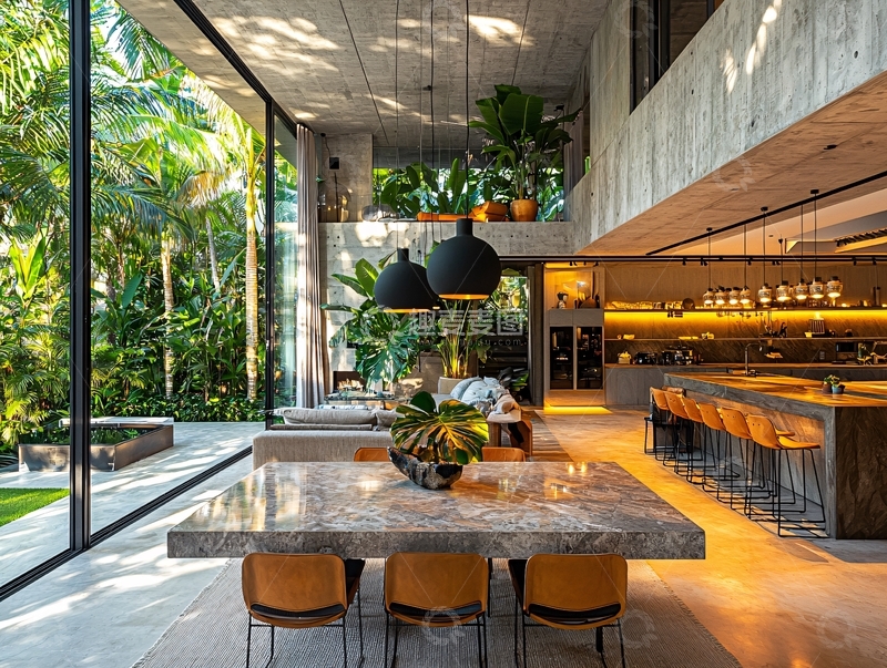 高清大图下载【趣麦麦图】现代简约风格别墅室内设计